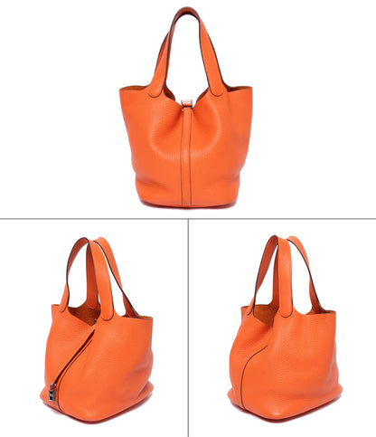 HERMES ハンドバッグ シルバー金具 R刻印 ピコタンロックMM レディース エルメス