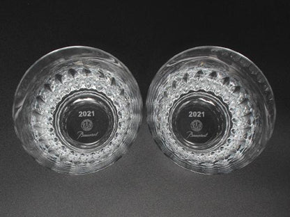 美品 Baccarat イヤータンブラー グラス 2点セット ペア 2021 ティアラ バカラ
