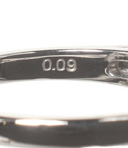 美品 TASAKI リング 指輪 Pt900 黒蝶真珠10.8mm ダイヤ0.09ct レディース SIZE 13号 タサキ