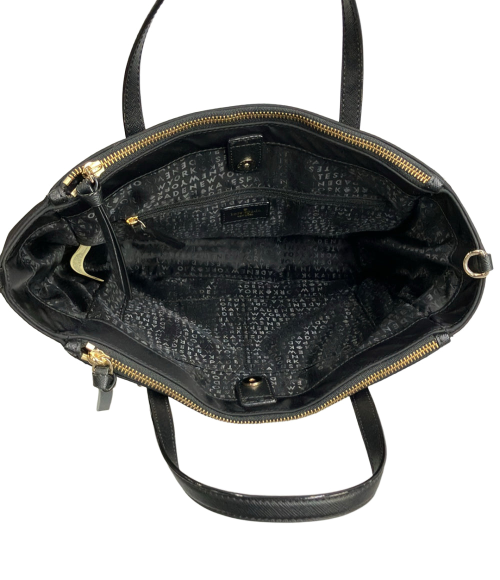 ☆開店セール☆ 日本未入荷 未使用 ケイトスペード レザー×ナイロンジャガード⑦ Kate Spade トートバッグ ショルダーバッグ 2WAY 斜め掛け ナイロン