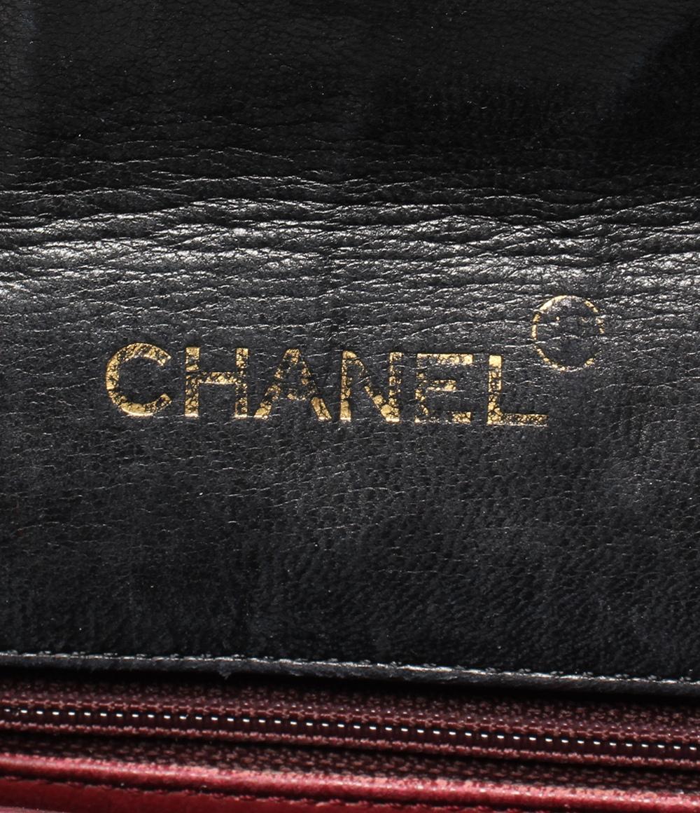 CHANEL チェーンショルダーバッグ シングルチェーン ラムスキン ゴールド金具 0番台 マトラッセ レディース シャネル