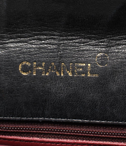 CHANEL チェーンショルダーバッグ シングルチェーン ラムスキン ゴールド金具 0番台 マトラッセ レディース シャネル