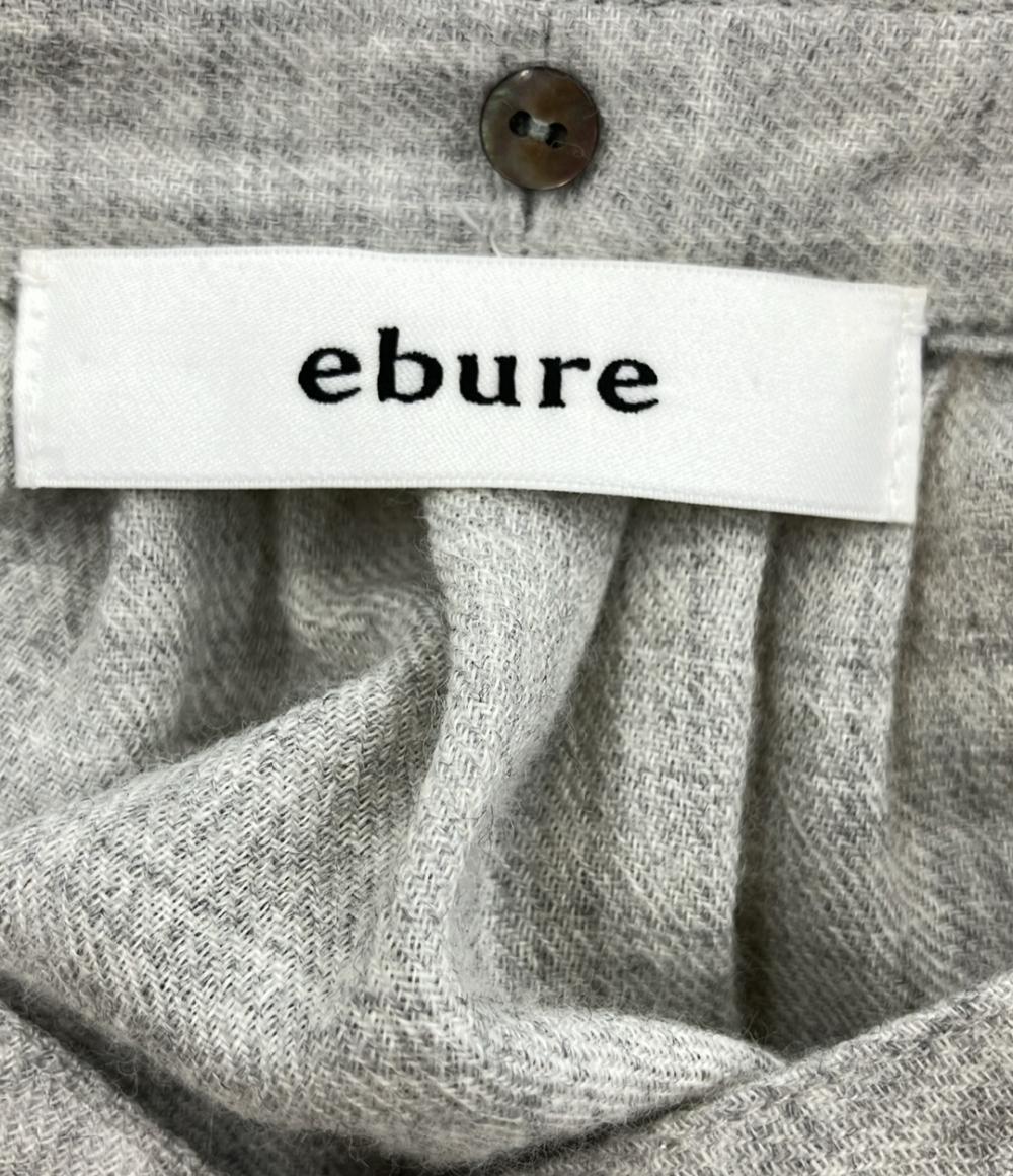 エブール 長袖ワンピース バンドカラー フロートビエラボウタイ レディース SIZE 38 (M) ebure