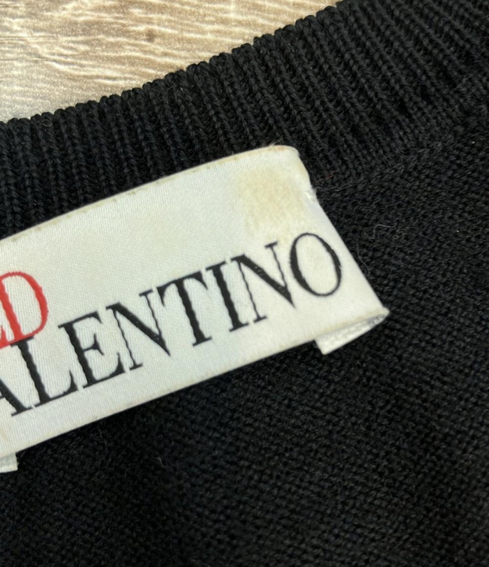 RED VALENTINO 長袖カーディガン レース 切替 レディース SIZE S レッドヴァレンティノ