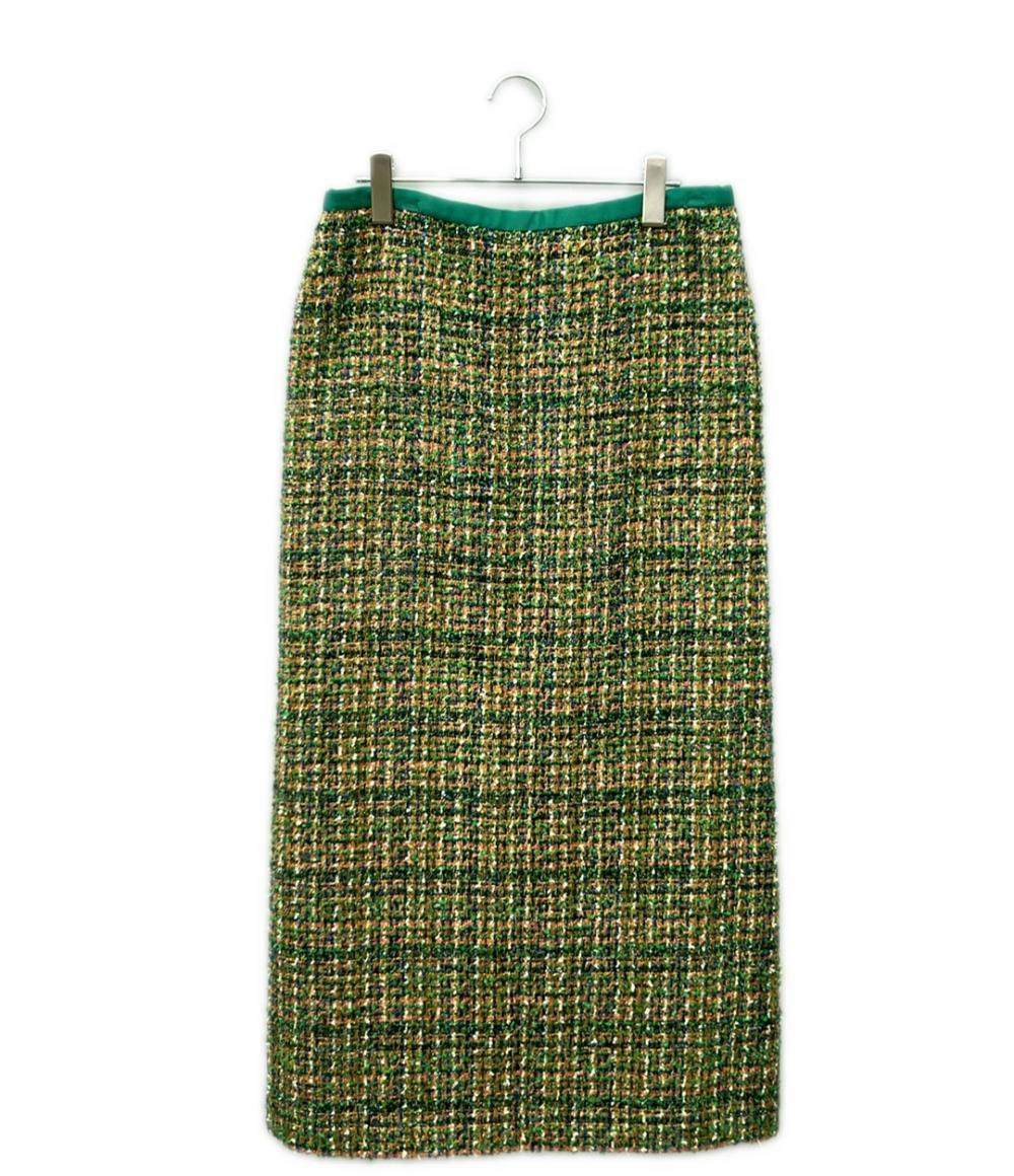 Drawer ツイードジップスカート 6524-266-1658 レディース SIZE 40 ドゥロワー