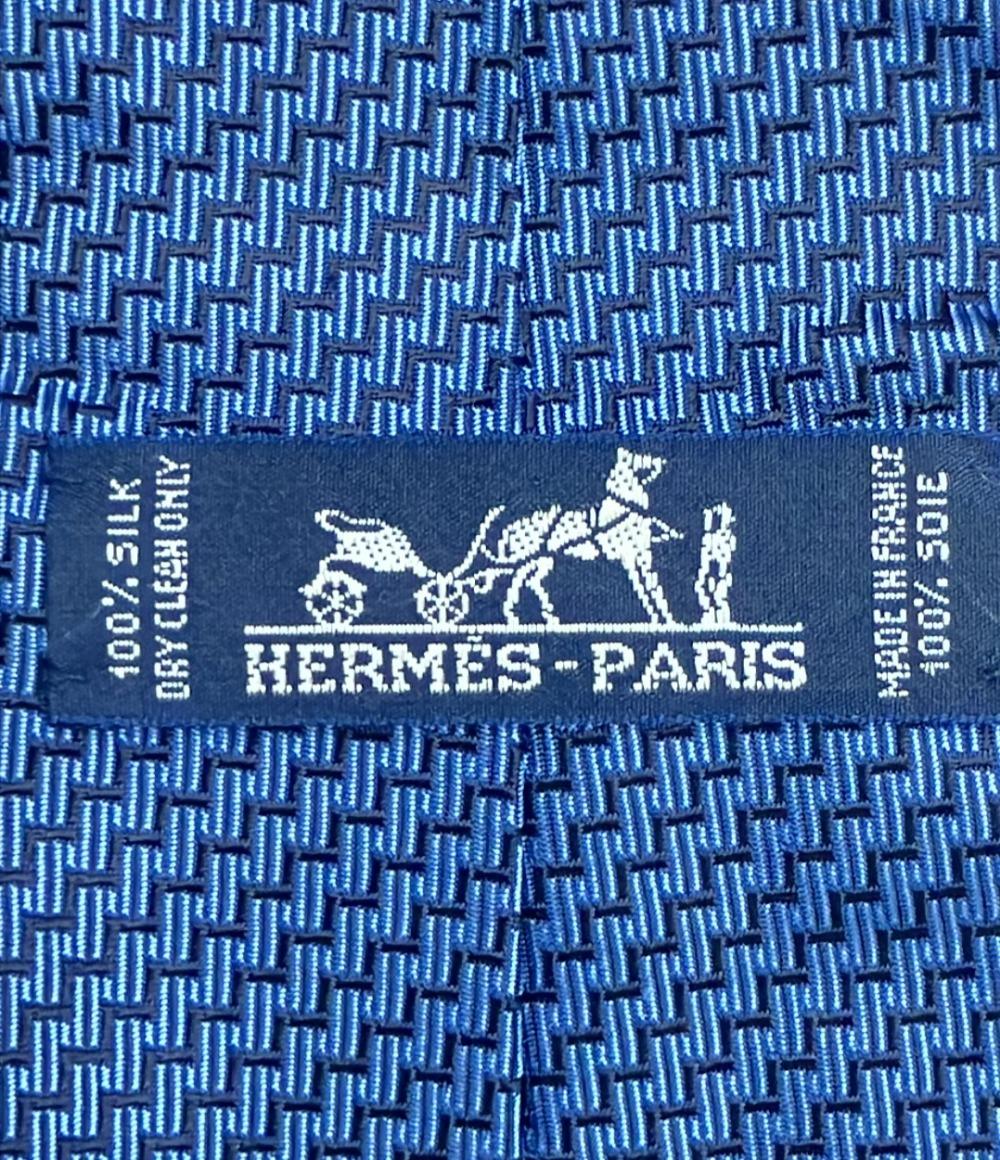 美品 エルメス ネクタイ シルク100% メンズ HERMES