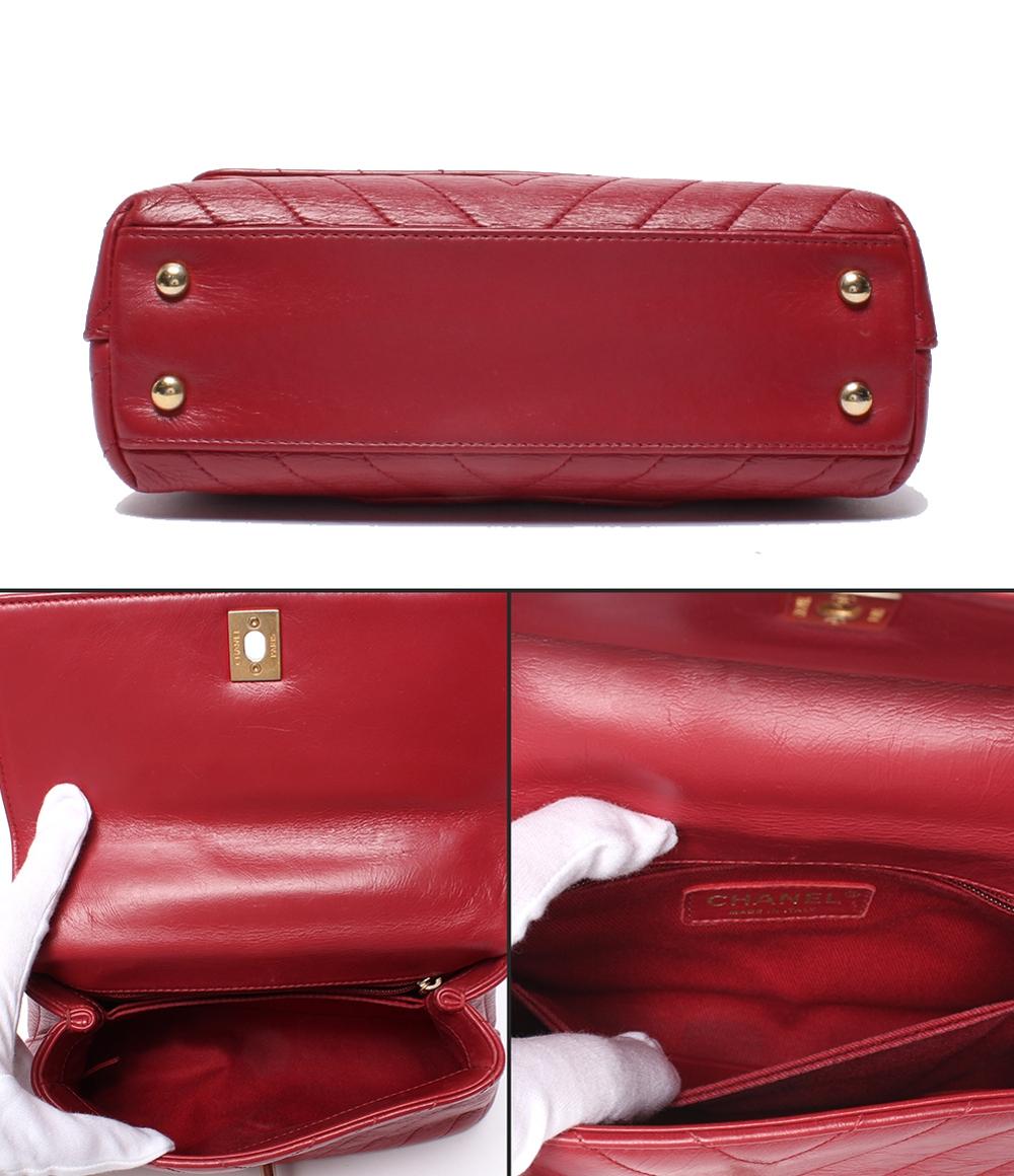 CHANEL 2way ハンドバッグ ショルダーバッグ ゴールド金具 24番台 V
