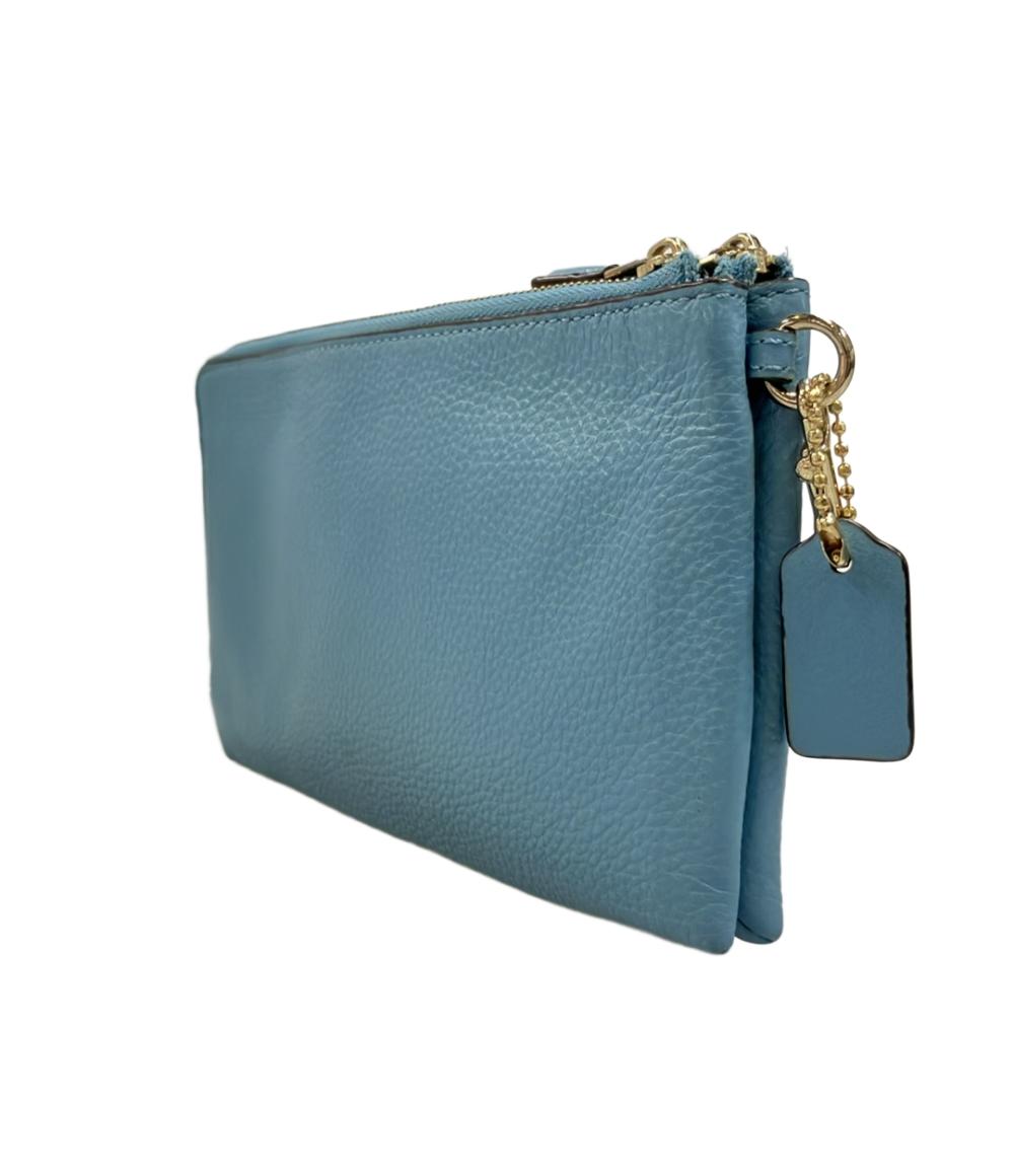＊1913 COACH ポーチバックと財布　ロゴ　ブルー　値下げ可能 COACH ポーチ 長財布 レディース コーチ – Rehello by BOOKOFF