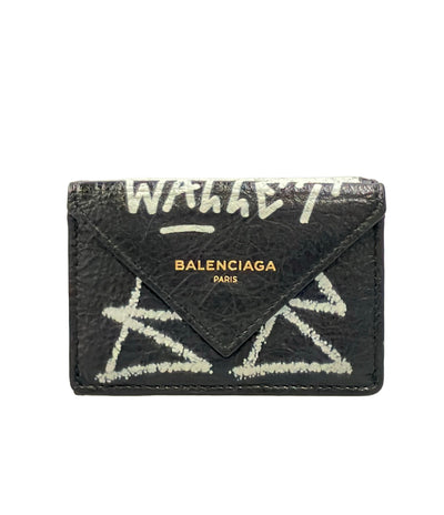 BALENCIAGA 三つ折り財布 グラフィティ ペーパーミニウォレット 391446 レディース メンズ バレンシアガ