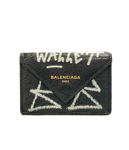 BALENCIAGA 三つ折り財布 グラフィティ ペーパーミニウォレット 391446 レディース メンズ バレンシアガ
