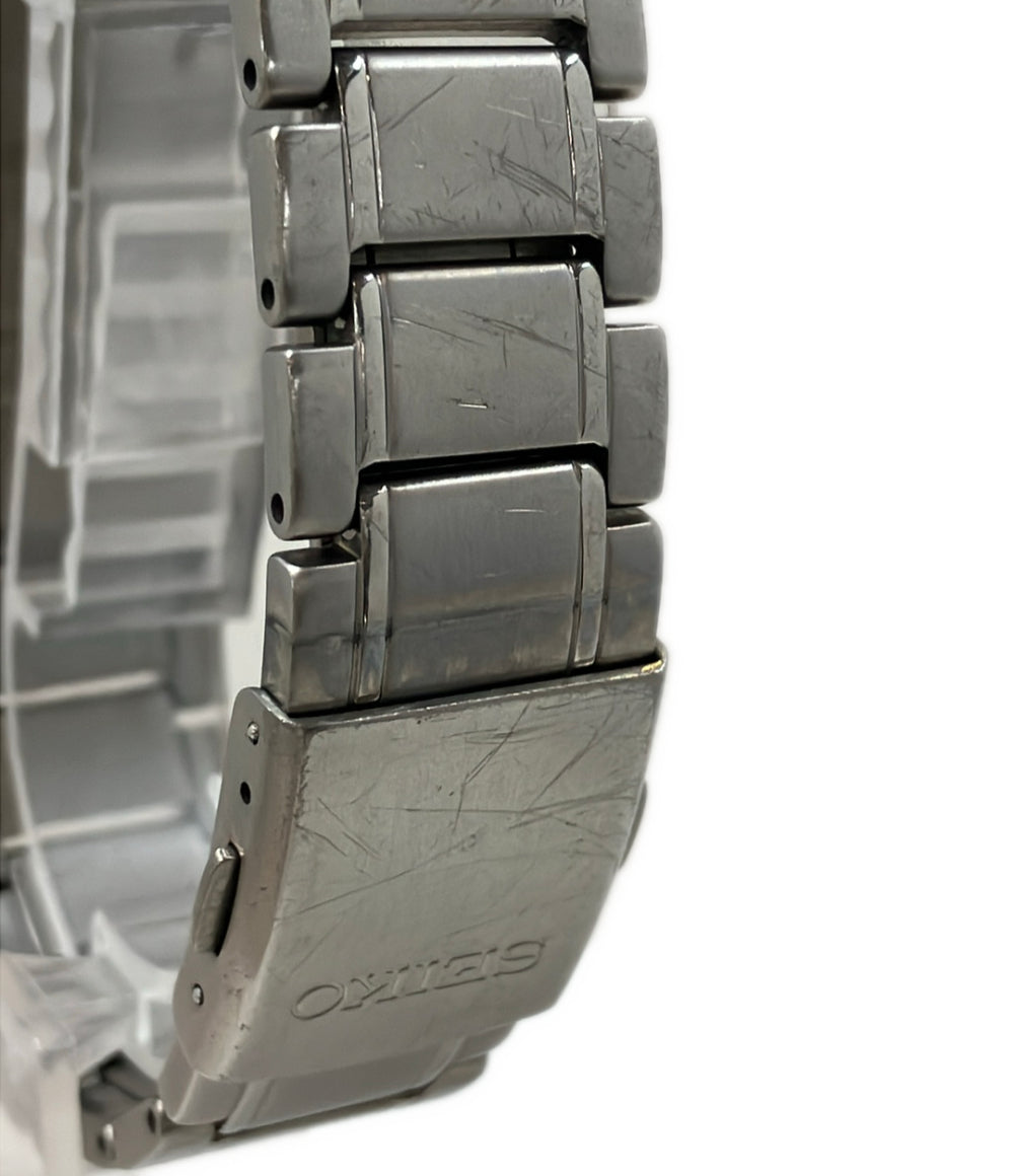 SEIKO 腕時計 スピリット 電波ソーラー ソーラー ブラック 7B52-0AK0 メンズ セイコー