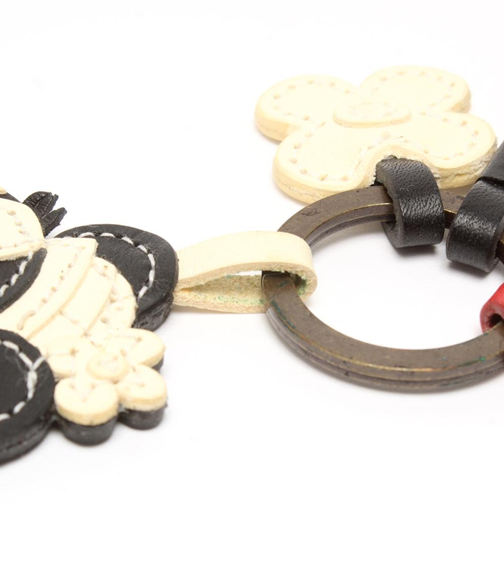 genten Disney チャーム レザー ミニーマウスモチーフ レディース ゲンテン