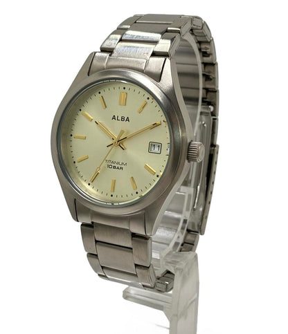 SEIKO 腕時計 アルバ クオーツ ゴールド メンズ セイコー