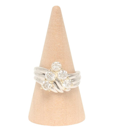 美品 リング 指輪 K18 Pt900 ダイヤ1.51ct レディース SIZE 16号