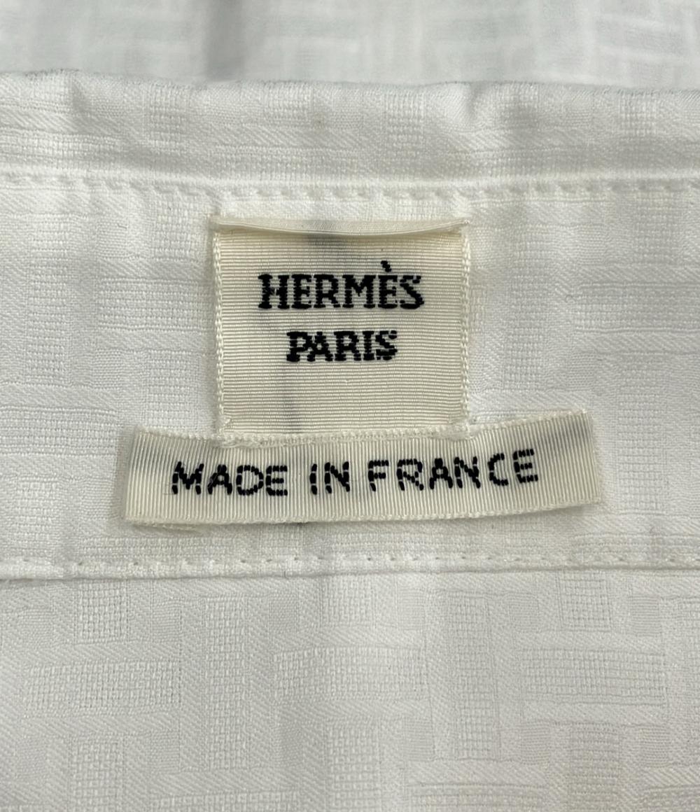 美品 HERMES 半袖 ワンピース ジップアップ 4E0532DB レディース SIZE 36 (S) エルメス