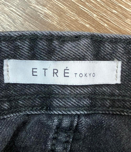 ETRE TOKYO EDWIN デニムパンツ ベルベット ワイド EDWINコラボ 1225220108-0 レディース SIZE S エトレトウキョウ エドウィン