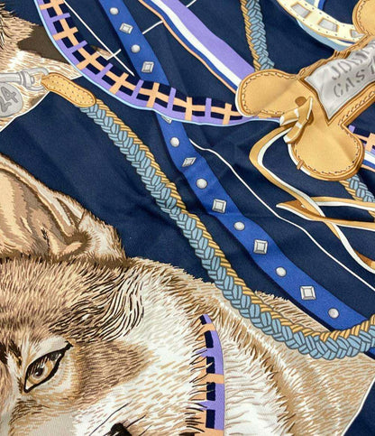 HERMES スカーフ カレ70 シルク100% JOUR DE CASTING レディース エルメス