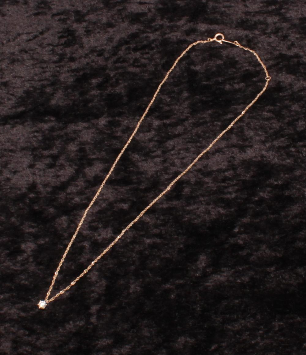 美品 NOJESS ネックレス K10 ダイヤ レディース ノジェス