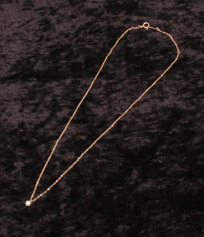 美品 NOJESS ネックレス K10 ダイヤ レディース ノジェス
