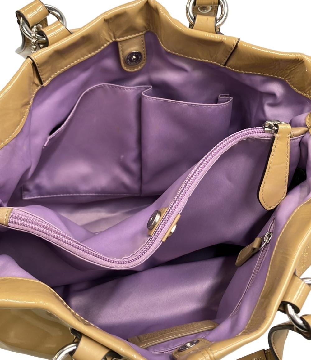 COACH 2WAY トートバッグ ショルダーバッグ  肩掛け エナメル 21043E レディース コーチ