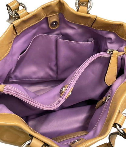 COACH 2WAY トートバッグ ショルダーバッグ  肩掛け エナメル 21043E レディース コーチ