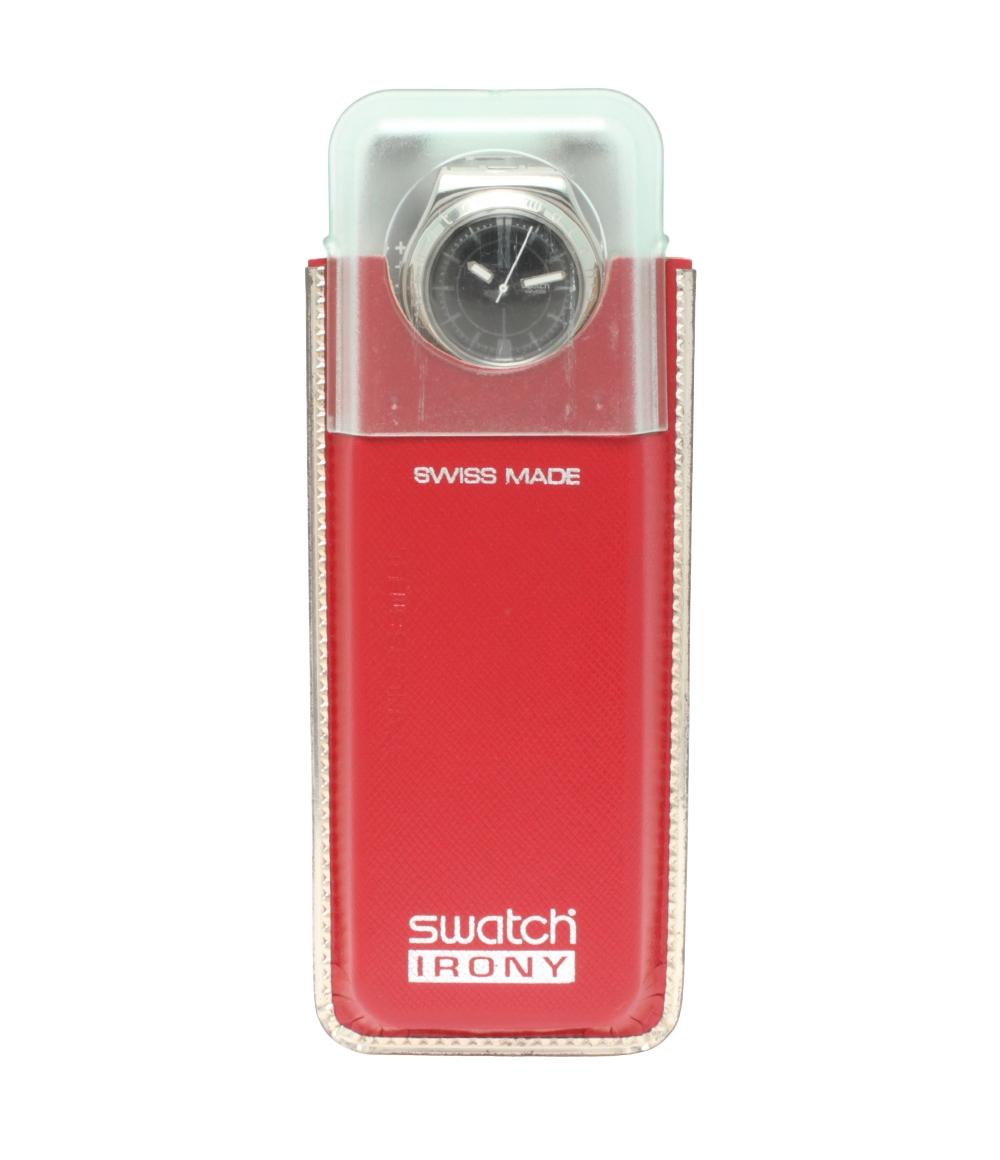 スウォッチ 腕時計 IRONY クオーツ ブラック ユニセックス Swatch