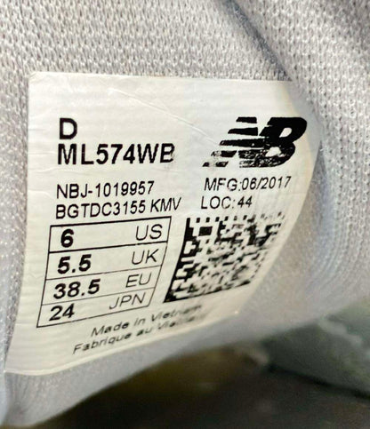 訳あり ニューバランス ローカットスニーカー ML574WB レディース SIZE 24.0 (L) NEW BALANCE