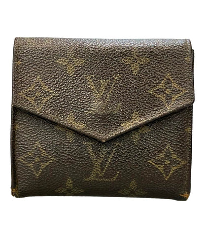 訳あり ルイ・ヴィトン Wホック三つ折り財布 ポルトモネ ビエ カルトクレディ モノグラム M61660 レディース LOUIS VUITTON