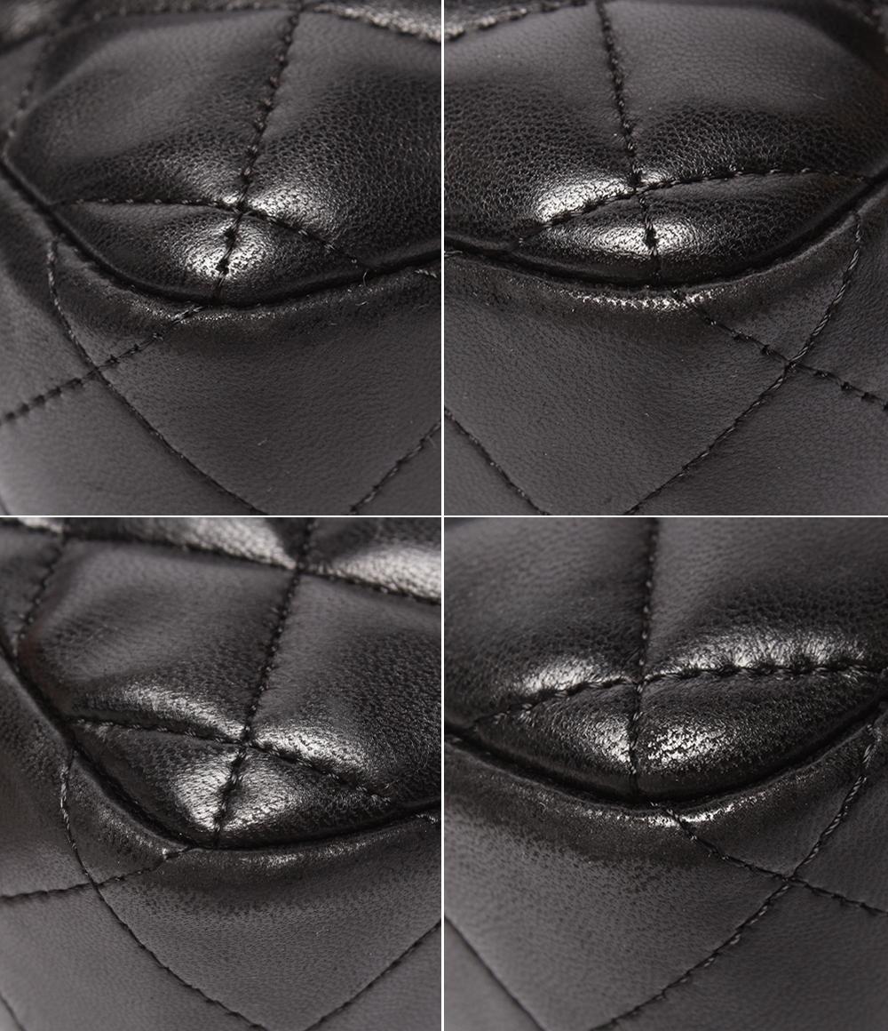 シャネル チェーンショルダーバッグ シングルフラップ シングルチェーン シルバー金具 ラムスキン マトラッセ A35731 レディース CHANEL