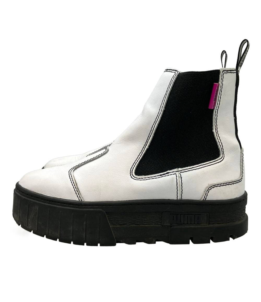 PUMA サイドゴア厚底ショートブーツ メイズ チェルシー POP 384549-01 レディース SIZE 22.5 プーマ