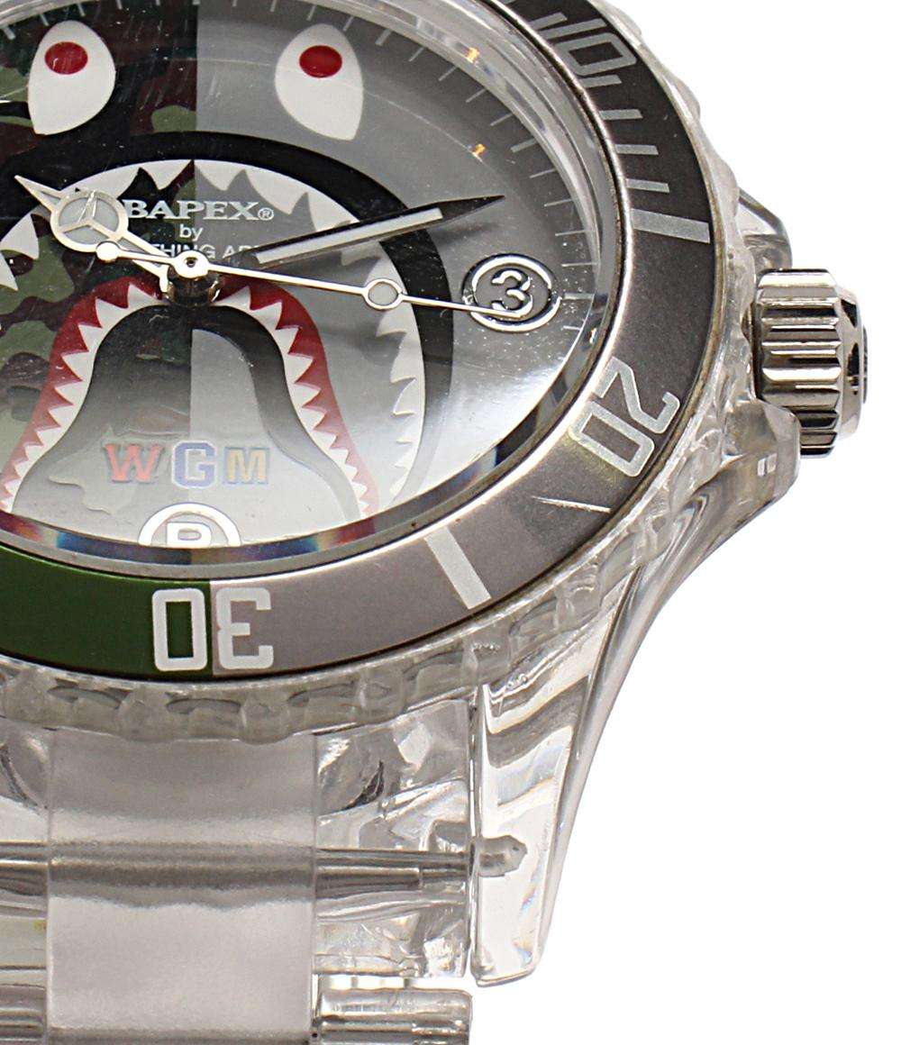 A BATHING APE 腕時計 BAPEX クオーツ メンズ アベイシングエイプ