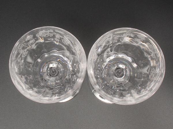 美品 ミントン ワイングラス 2点セット ペア ハドンホール クリスタル Minton