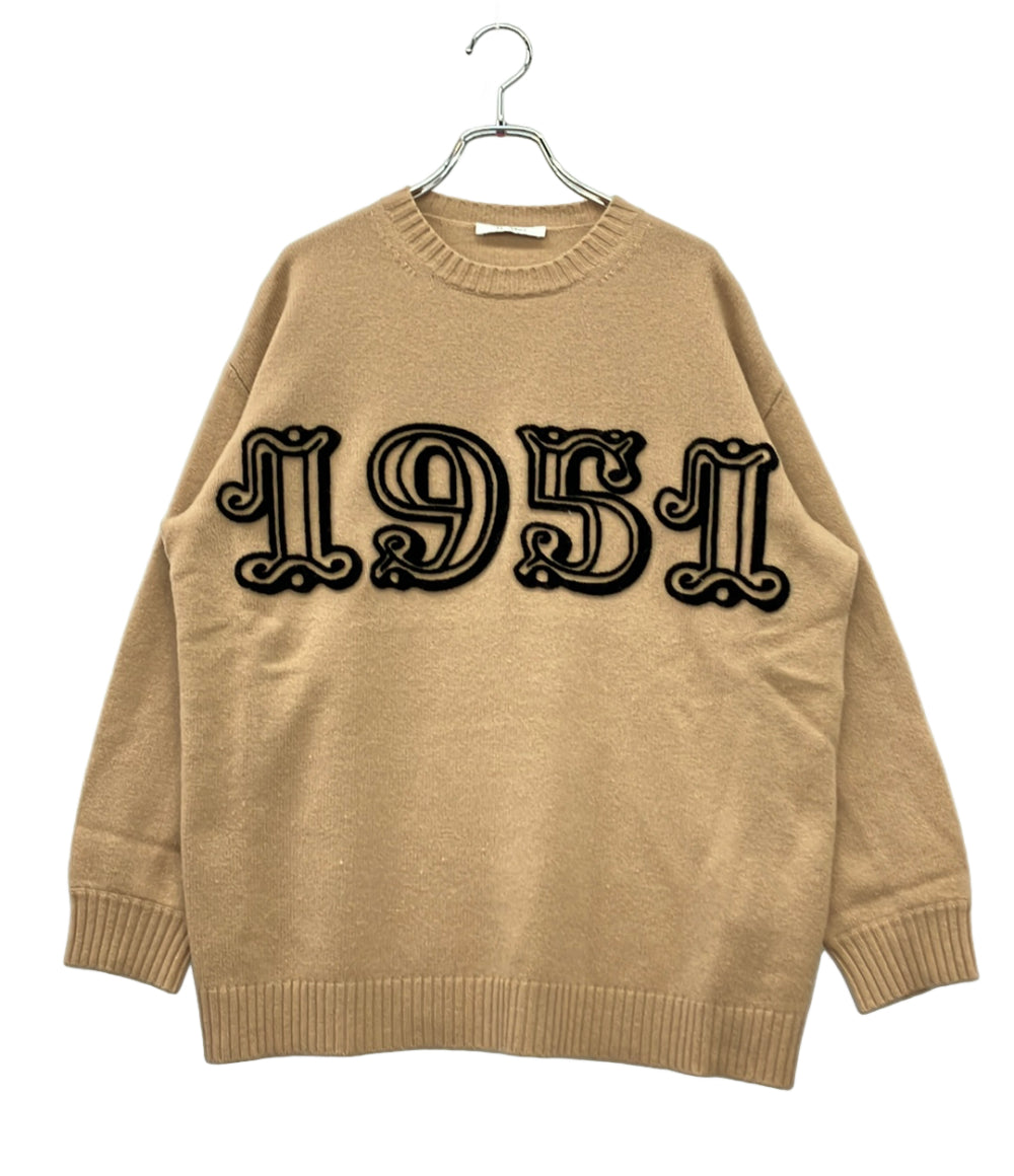 MAX MARA 長袖ニット ウール カシミヤ ベージュ 1951 レディース SIZE S マックスマーラ