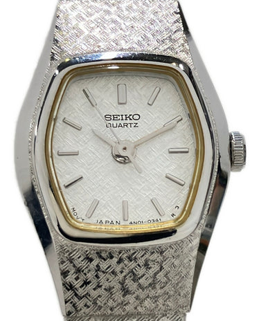 SEIKO 腕時計 クオーツ シルバー 4N01-5021 レディース セイコー