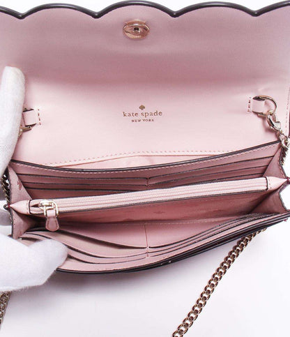 美品 ケイトスペード チェーンショルダーウォレット 長財布 レディース Kate Spade