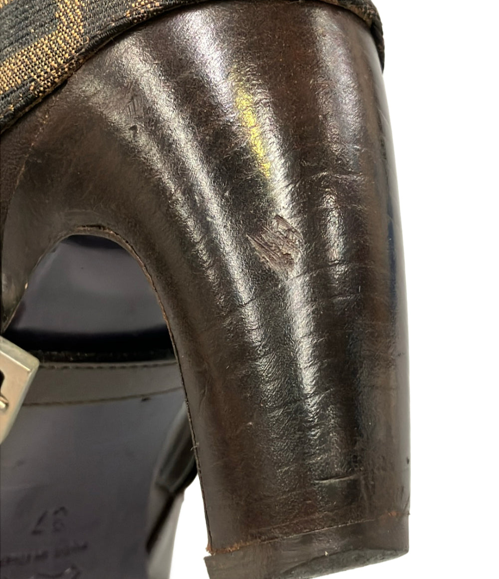 FENDI ショートブーツ ズッカ レディース SIZE 37 フェンディ