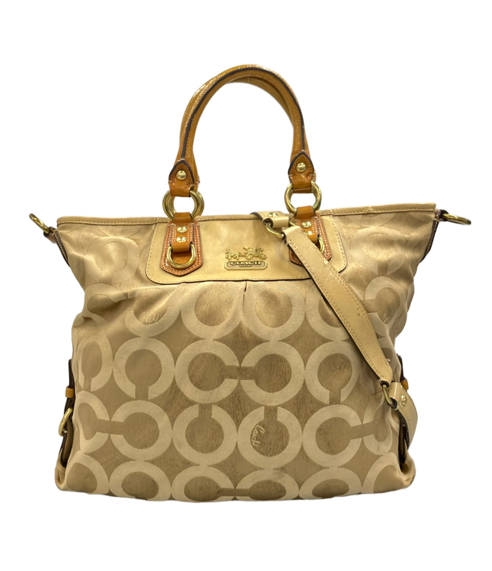 COACH 2WAY ハンドバッグ ショルダーバッグ 斜め掛け オプアート 12963 レディース コーチ