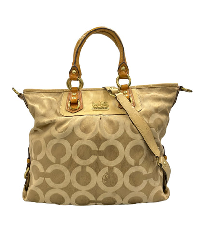 COACH 2WAY ハンドバッグ ショルダーバッグ 斜め掛け オプアート 12963 レディース コーチ