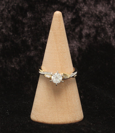 美品 リング 指輪 K18 Pt900 ダイヤ0.35ct 0.08ct      レディース SIZE 8号8 (リング)