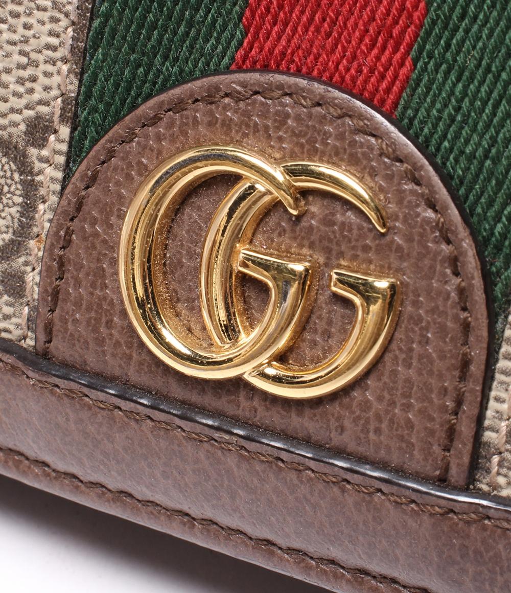 グッチ 二つ折り財布 GGキャンバス 523155 レディース GUCCI