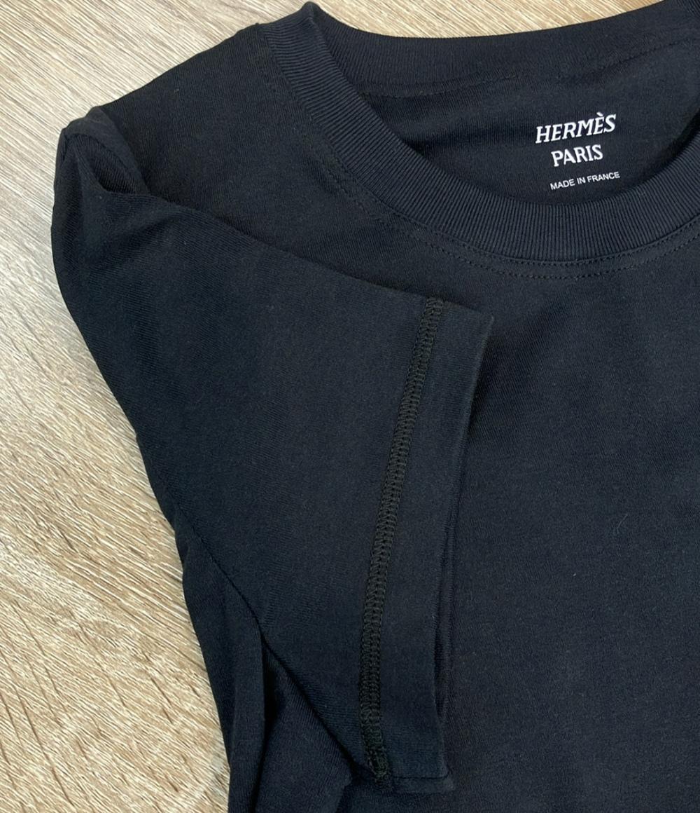エルメス 半袖Tシャツ 24SS コットン H刺繍 4E4615DA レディース SIZE 34 (S) HERMES