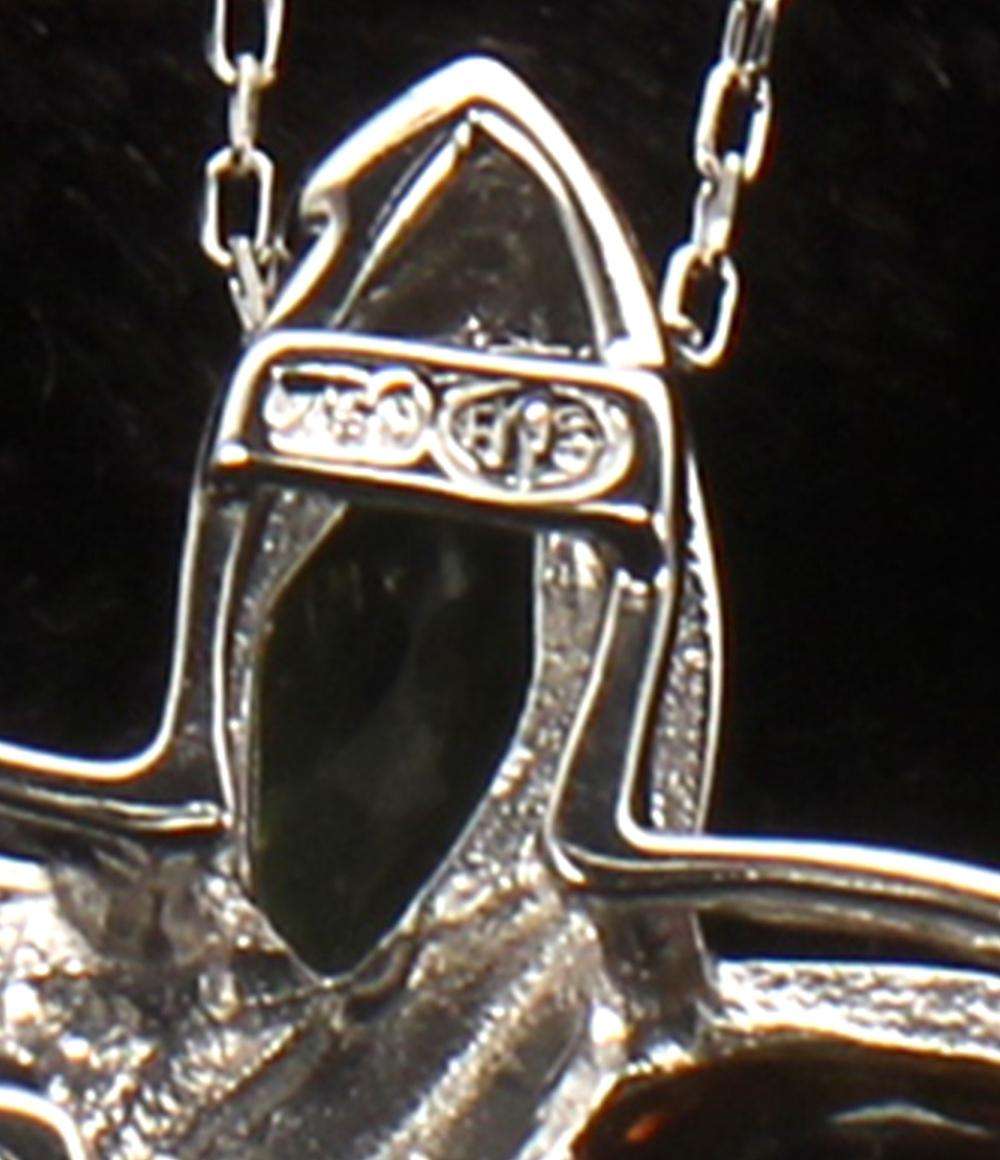 美品 ネックレス K18 K18WG ブルートパーズ アメジスト ペリドット シトリン レディース