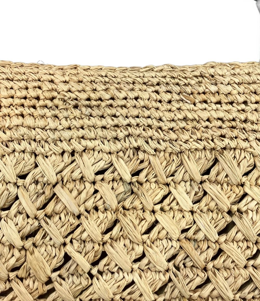 美品 アニエスベーボヤージュ トートバッグ 肩掛け ラフィア レディース Agnes b. VOYAGE