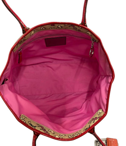 COACH トートバッグ グラフィティ コーティングキャンバス パテントレザー ポピー 16507 レディース コーチ
