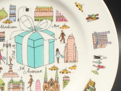 美品 TIFFANY&Co. プレート 皿 2点セット 19cm 5th アベニュー ティファニー