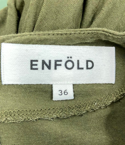 エンフォルド ドロップショルダー長袖フレアロングワンピース レディース SIZE 36 (XS) ENFOLD