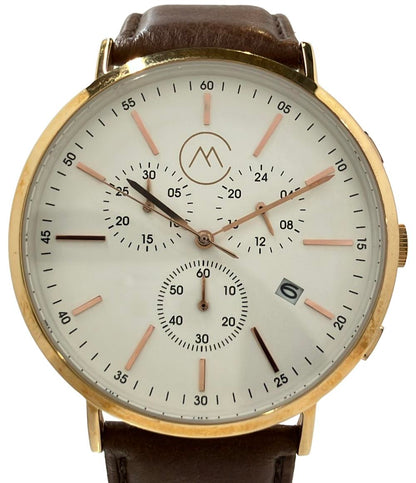 腕時計 クオーツ ホワイト メンズ