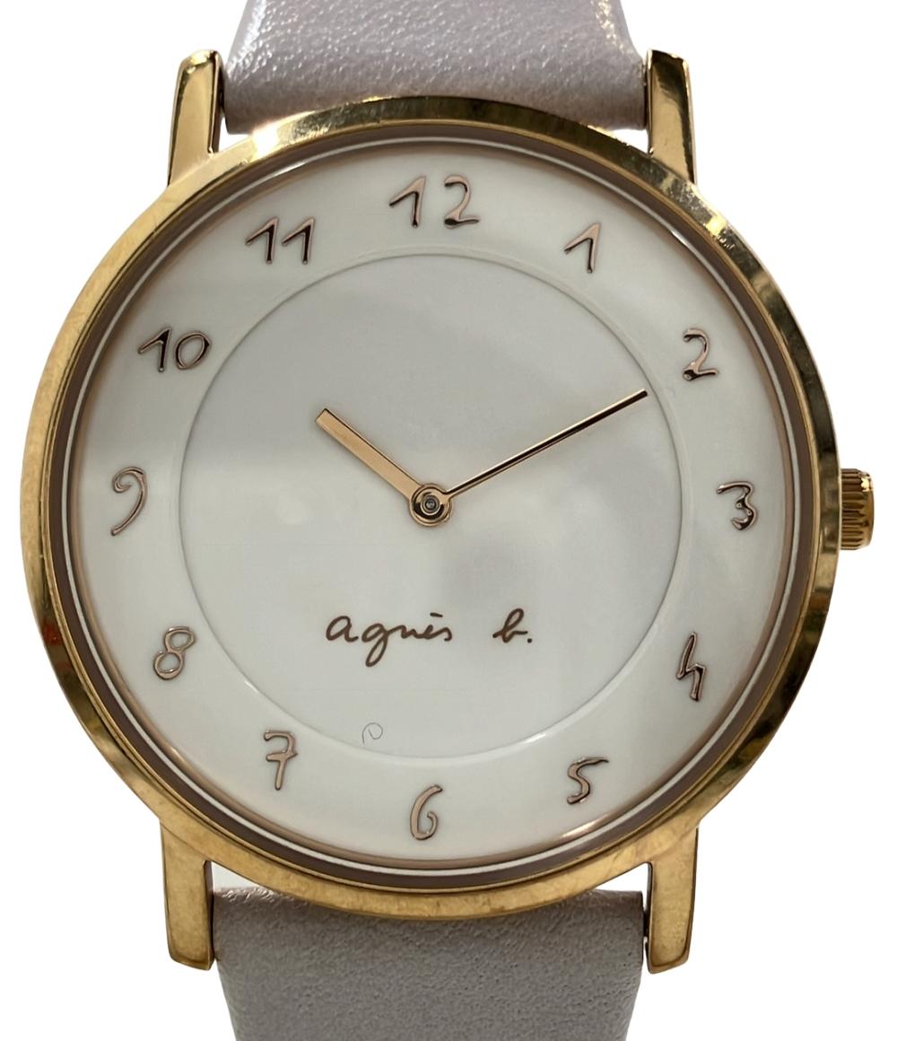 アニエスベー 腕時計 クオーツ ホワイト VJ20-KBW0 レディース agnes b.