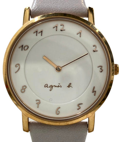 アニエスベー 腕時計 クオーツ ホワイト VJ20-KBW0 レディース agnes b.