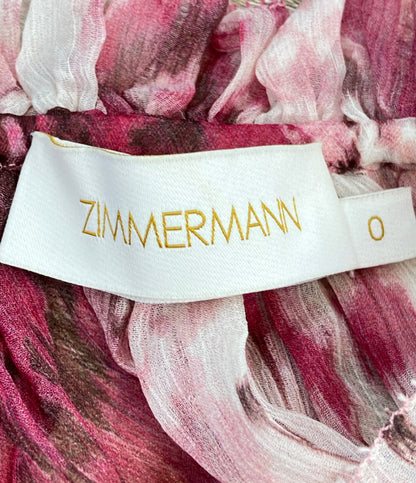 ZIMMERMANN ドレス フリル シルク ミディ ベルト インナー付き 2680003720662 レディース SIZE 0 (XS) ジマーマン
